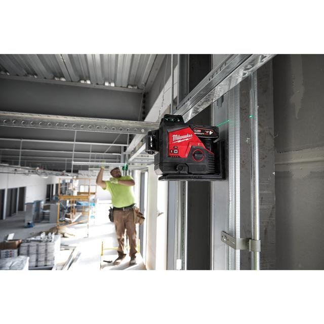 Milwaukee M12™ Akku-Kreuzlinienlaser 3 x 360° Kit M123PLSKIT-401P Produktbild img1 L