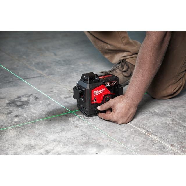 Milwaukee M12™ Akku-Kreuzlinienlaser 3 x 360° Kit M123PLSKIT-401P Produktbild img3 L