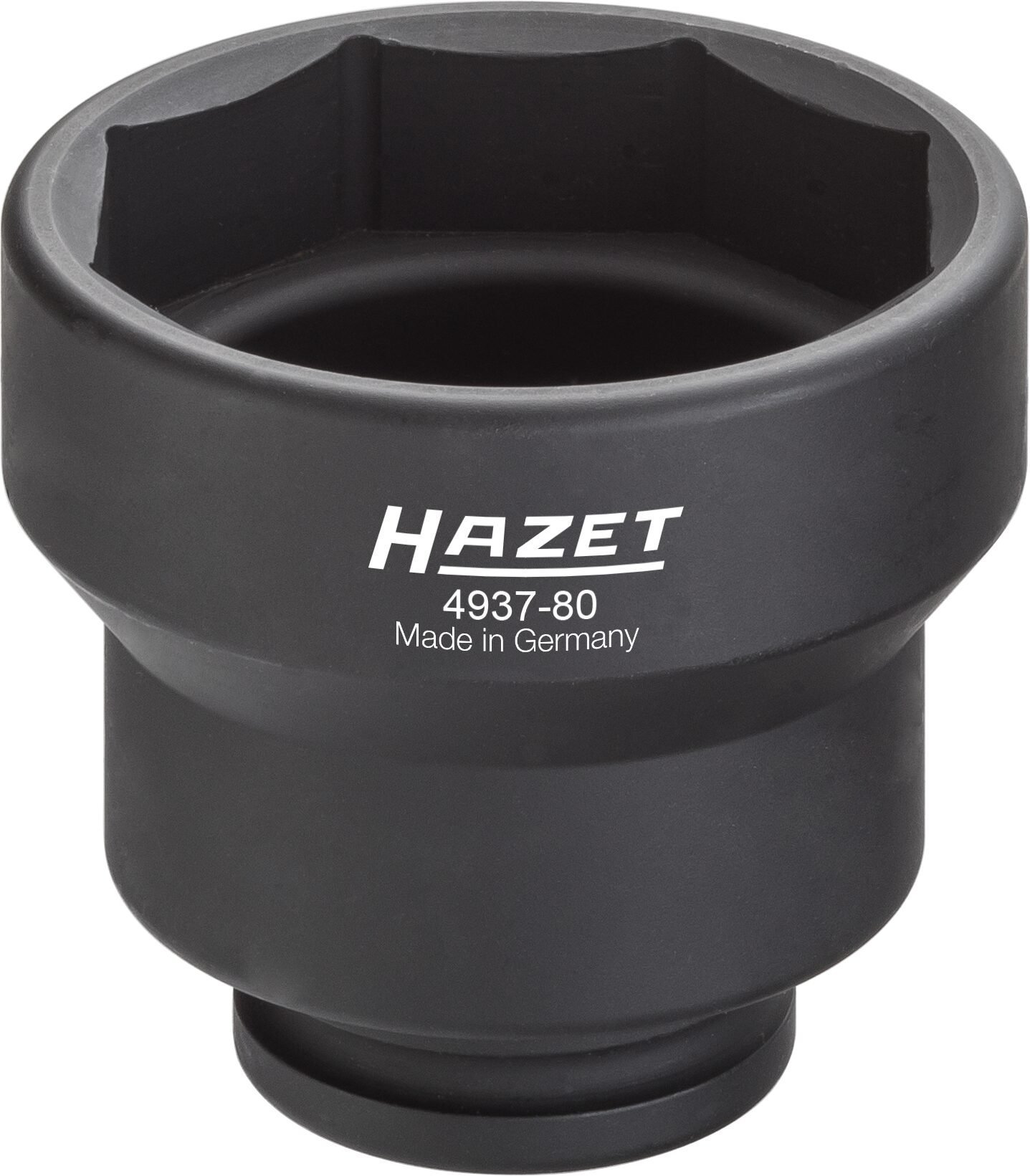 HAZET Nkw Achsmutter-Steckschlüssel 4937-80 ∙ 3/4 Zoll (20 mm) Vierkant hohl ∙ SW 80 mm Produktbild img1 L