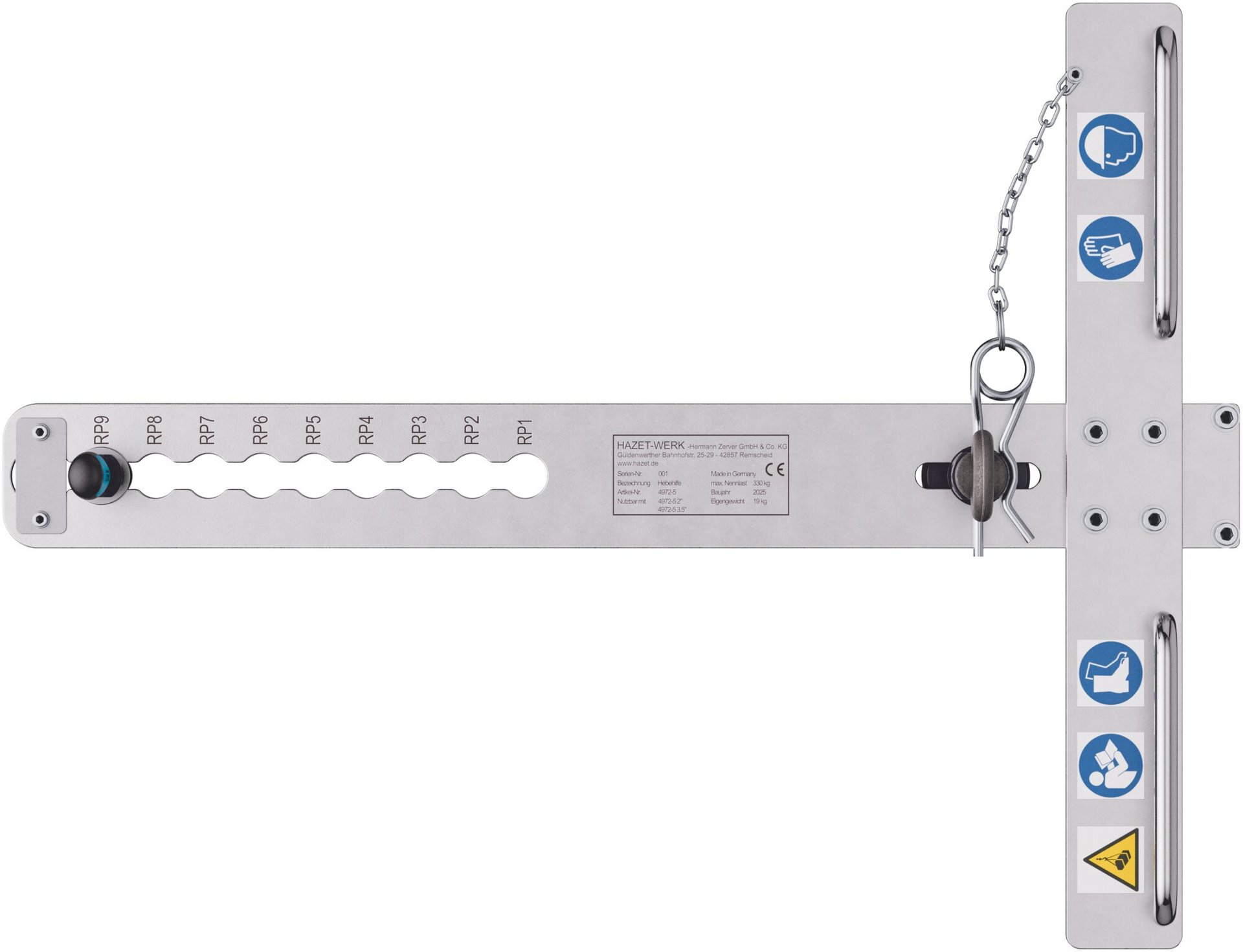 HAZET Sattelplatten-Hebewerkzeug 4972-5 Produktbild img3 L