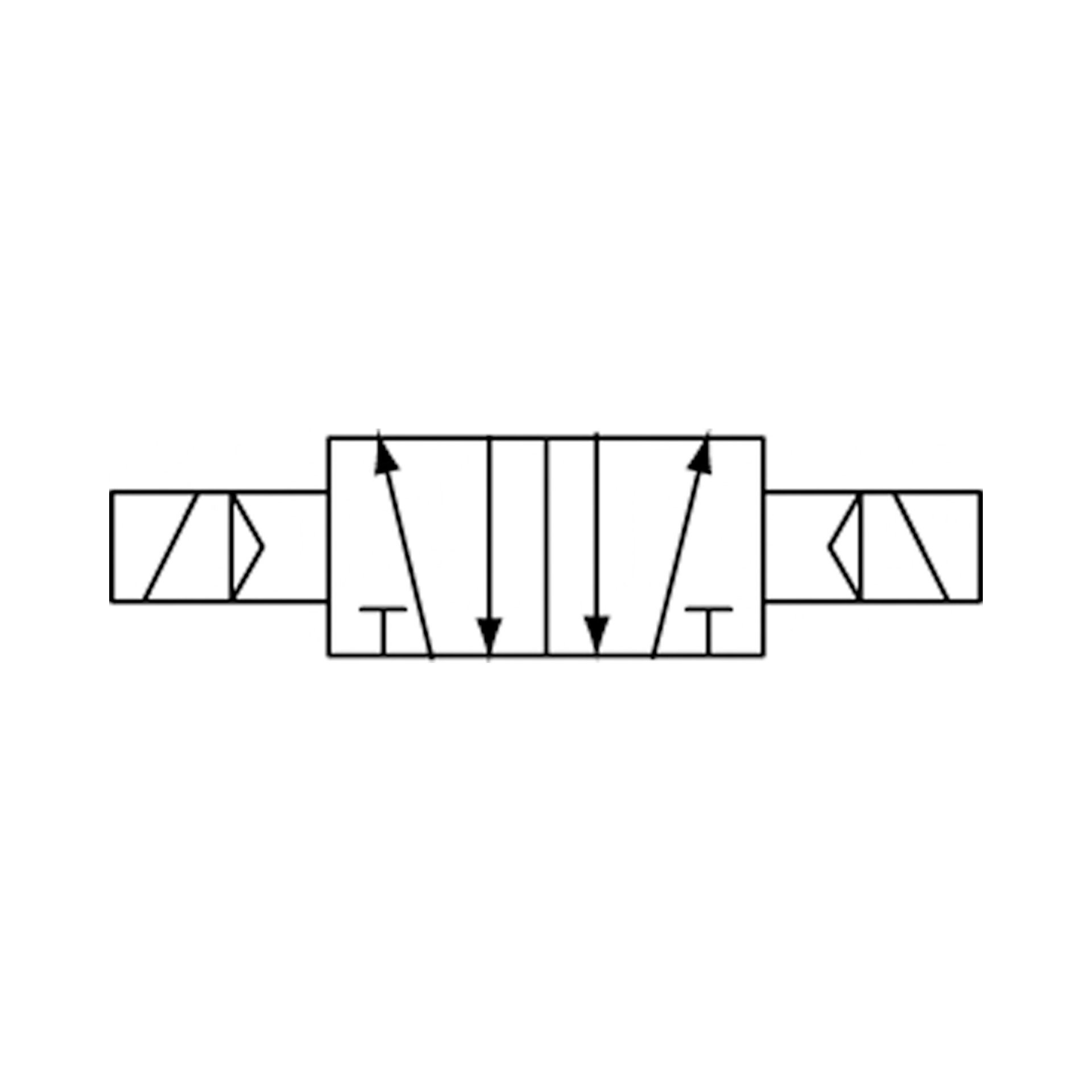 5/2-Wegeventil elektropneumat. »4V«, bistabil, M5, 230 V, 50 Hz Produktbild img2 L