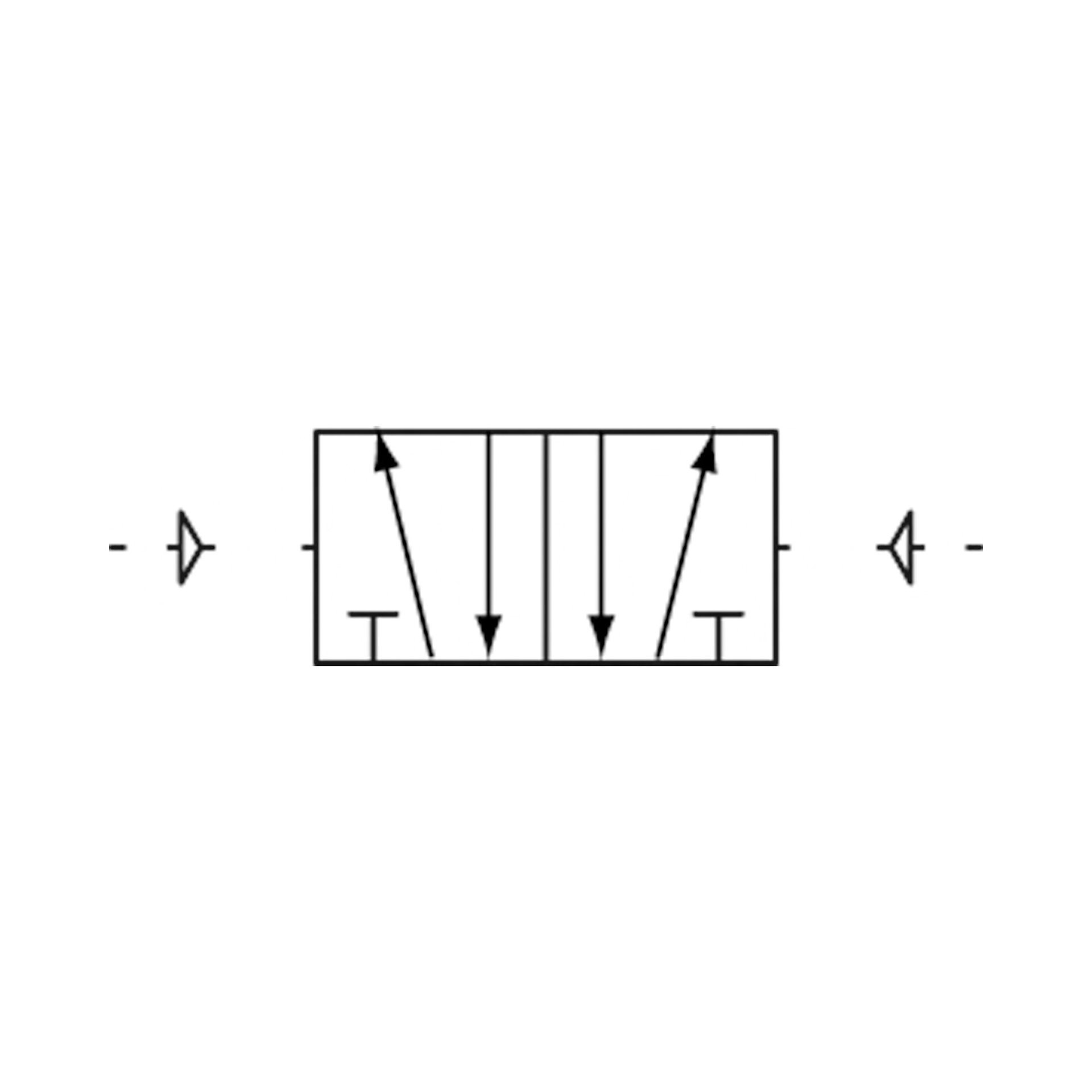 RIEGLER 5/2-Wegeventil, pneumatisch, »4A«, bistabil, M5 Produktbild img2 L