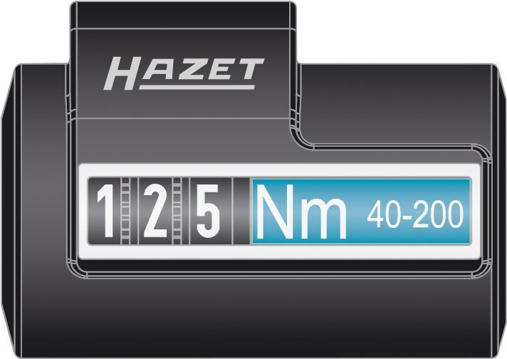 HAZET Drehmomentschlüssel mit DAkkS-Kalibrierschein 5123-2CLTCAL ∙ Drehmomentbereich min-max: 60 – 320 Nm ∙ Genauigkeit: 4% ∙ 1/2 Zoll (12,5 mm) Vierkant massiv ∙ Länge: 660 mm Produktbild img5 L