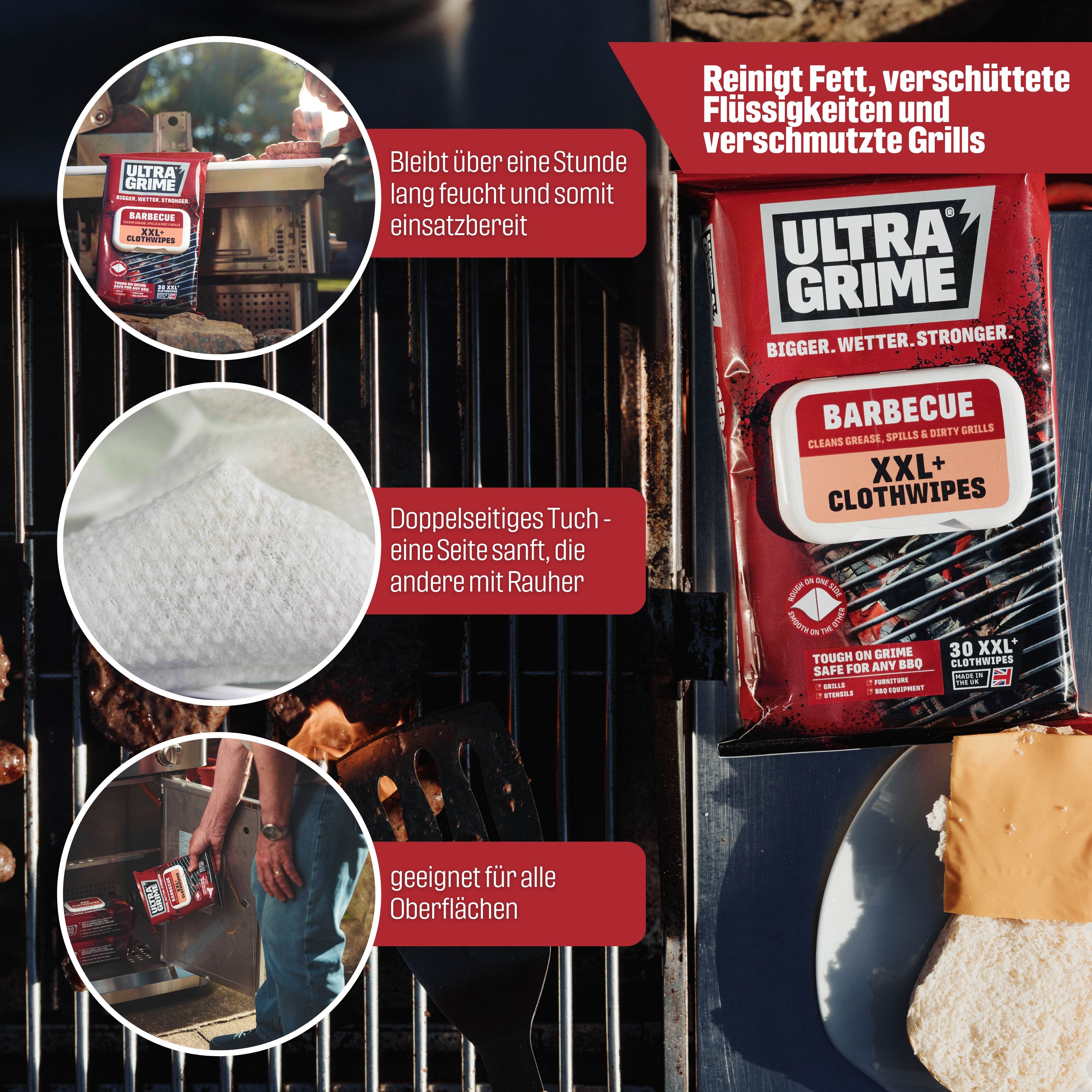 UltraGrime Life Reinigungstücher Barbecue XXL 30 Tücher/Pack Produktbild img5 L