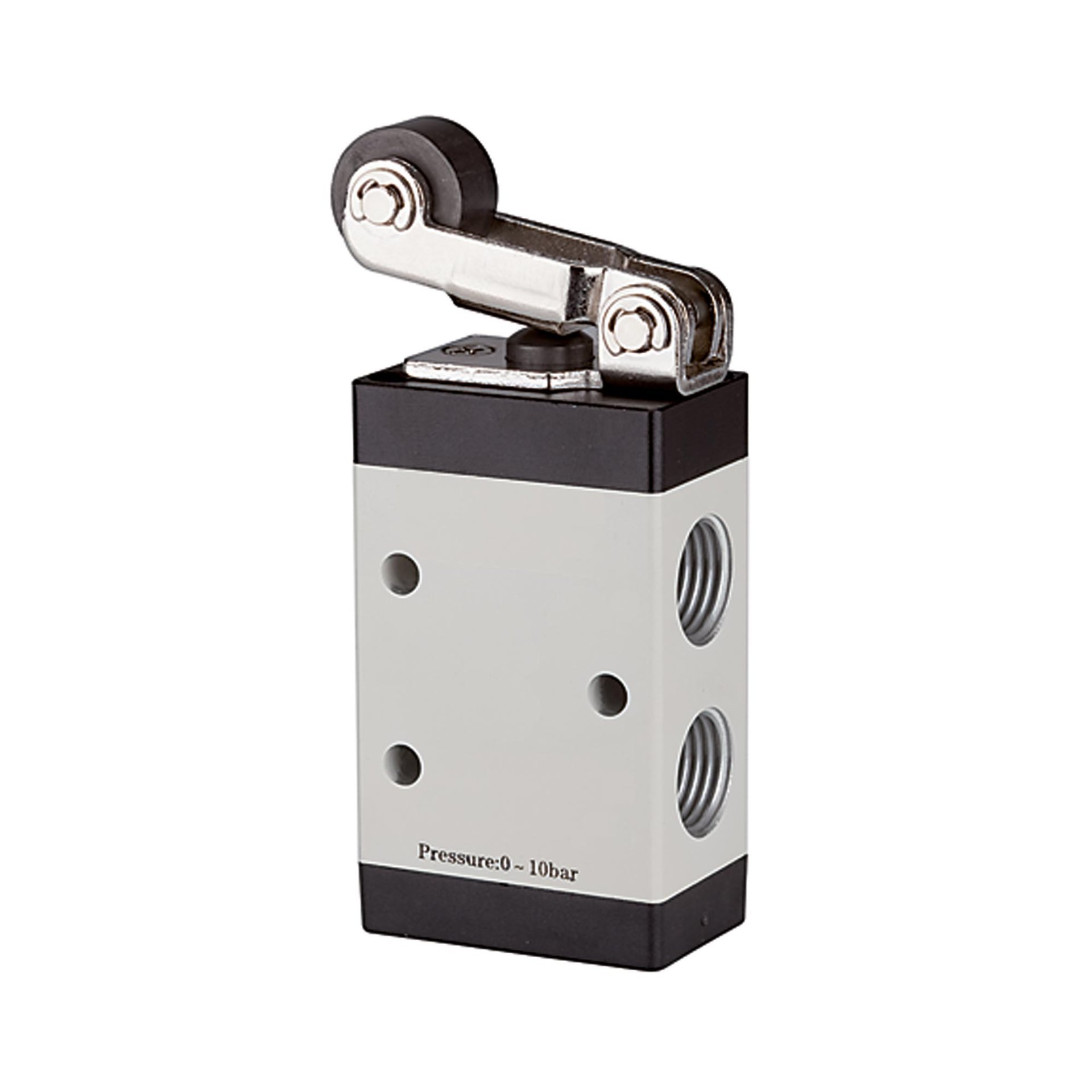 RIEGLER 3/2-Wegeventil, mechanisch betätigt, »M3«, Rollenhebel, NC, G 1/8 Produktbild img1 L