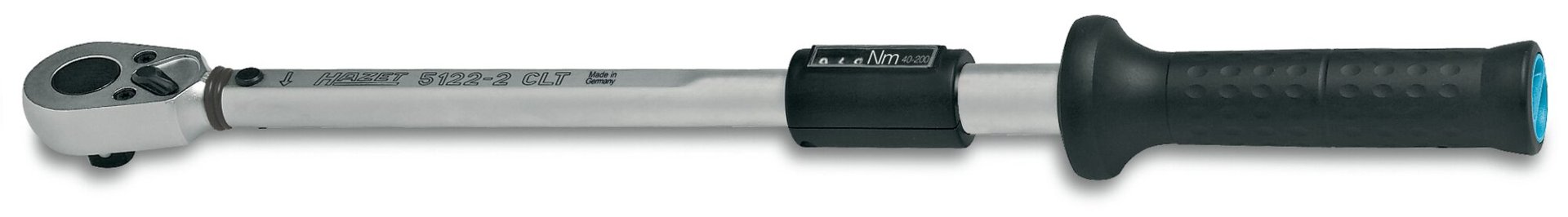 HAZET Drehmomentschlüssel mit DAkkS-Kalibrierschein 5123-2CLTCAL ∙ Drehmomentbereich min-max: 60 – 320 Nm ∙ Genauigkeit: 4% ∙ 1/2 Zoll (12,5 mm) Vierkant massiv ∙ Länge: 660 mm Produktbild img6 L