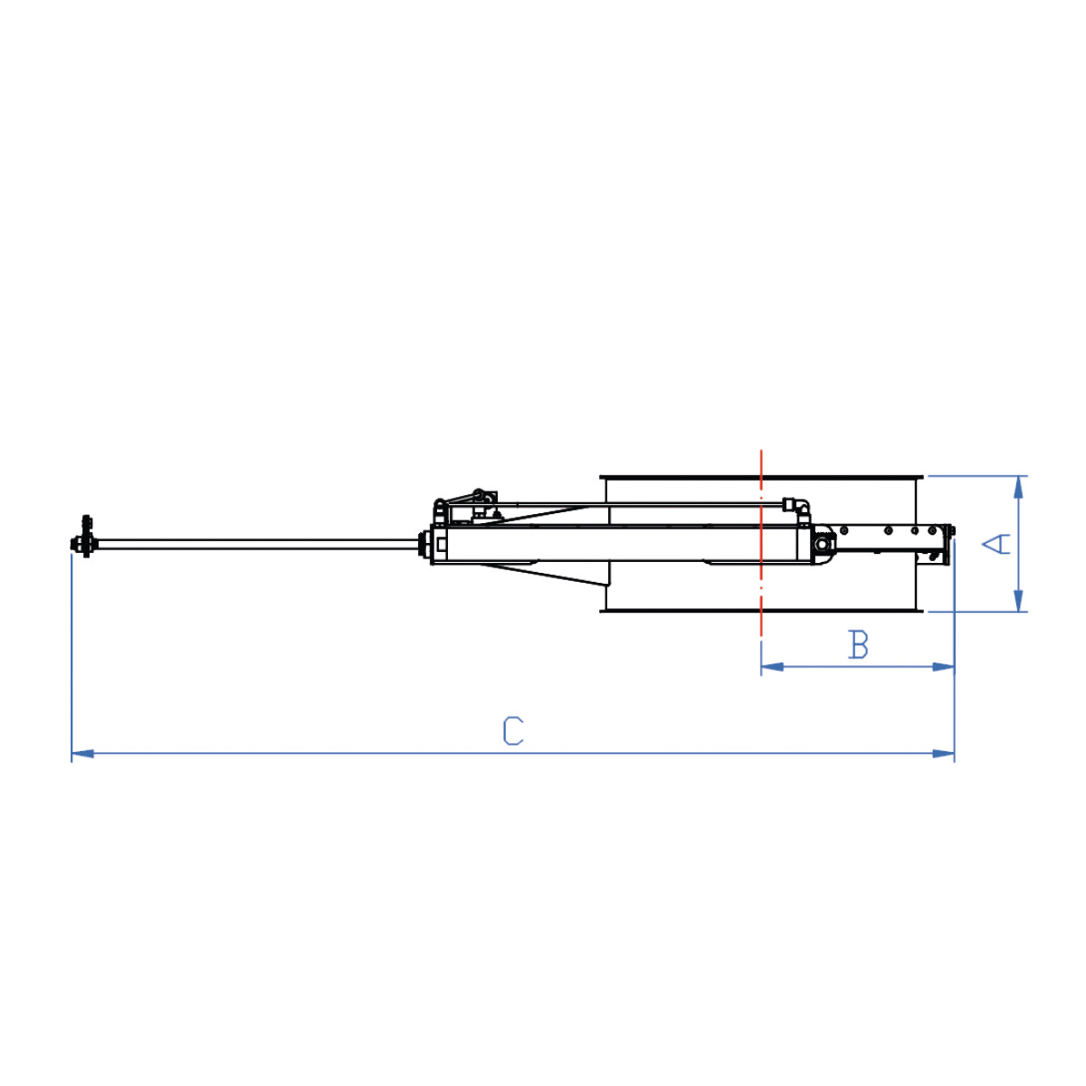 Pneumatischer Absperrschieber Holzkraft Ø250 24 V Produktbild img2 L