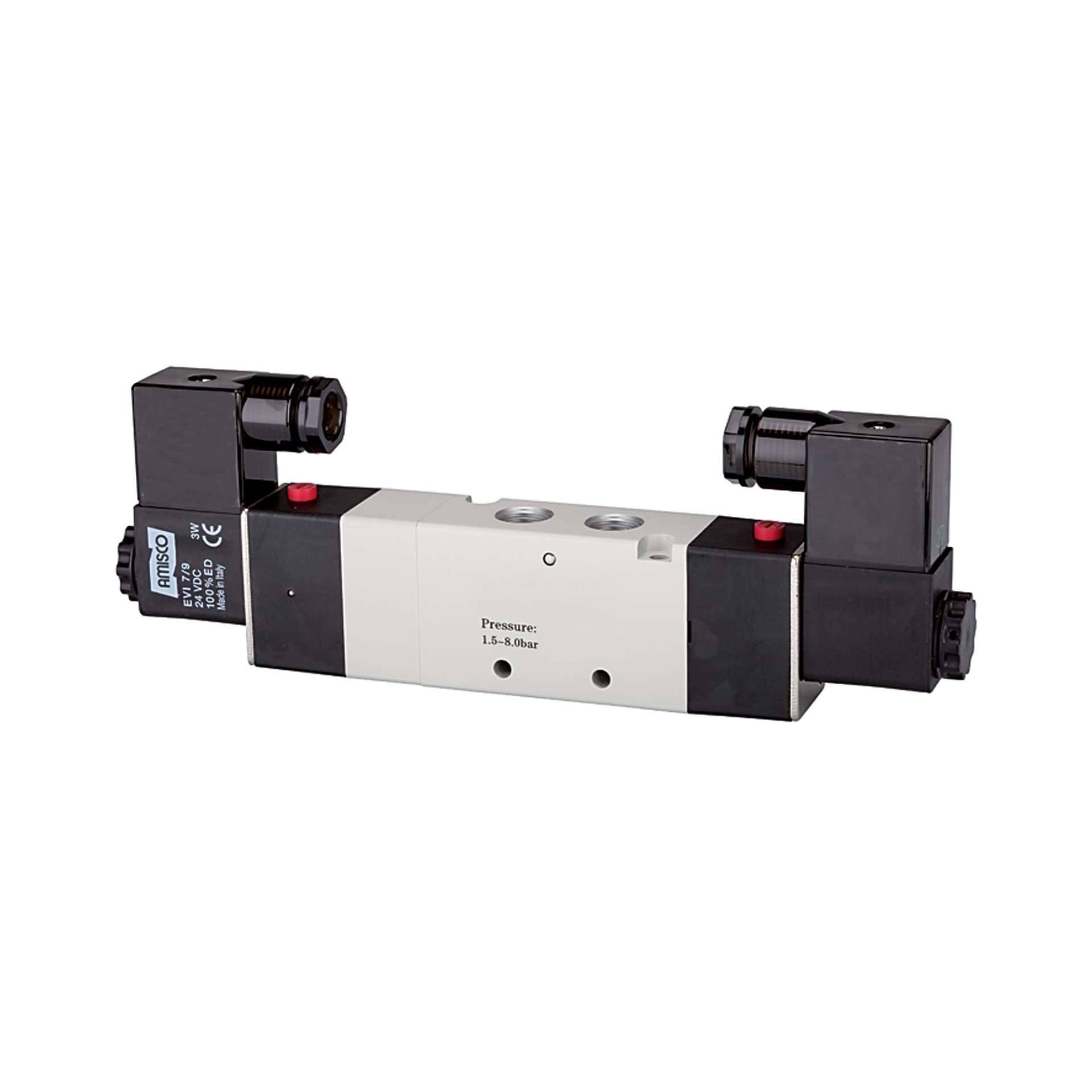 5/3-Wegeventil elektropneum. Mitte entlüftet, G 1/2, 24 V DC Produktbild img1 L