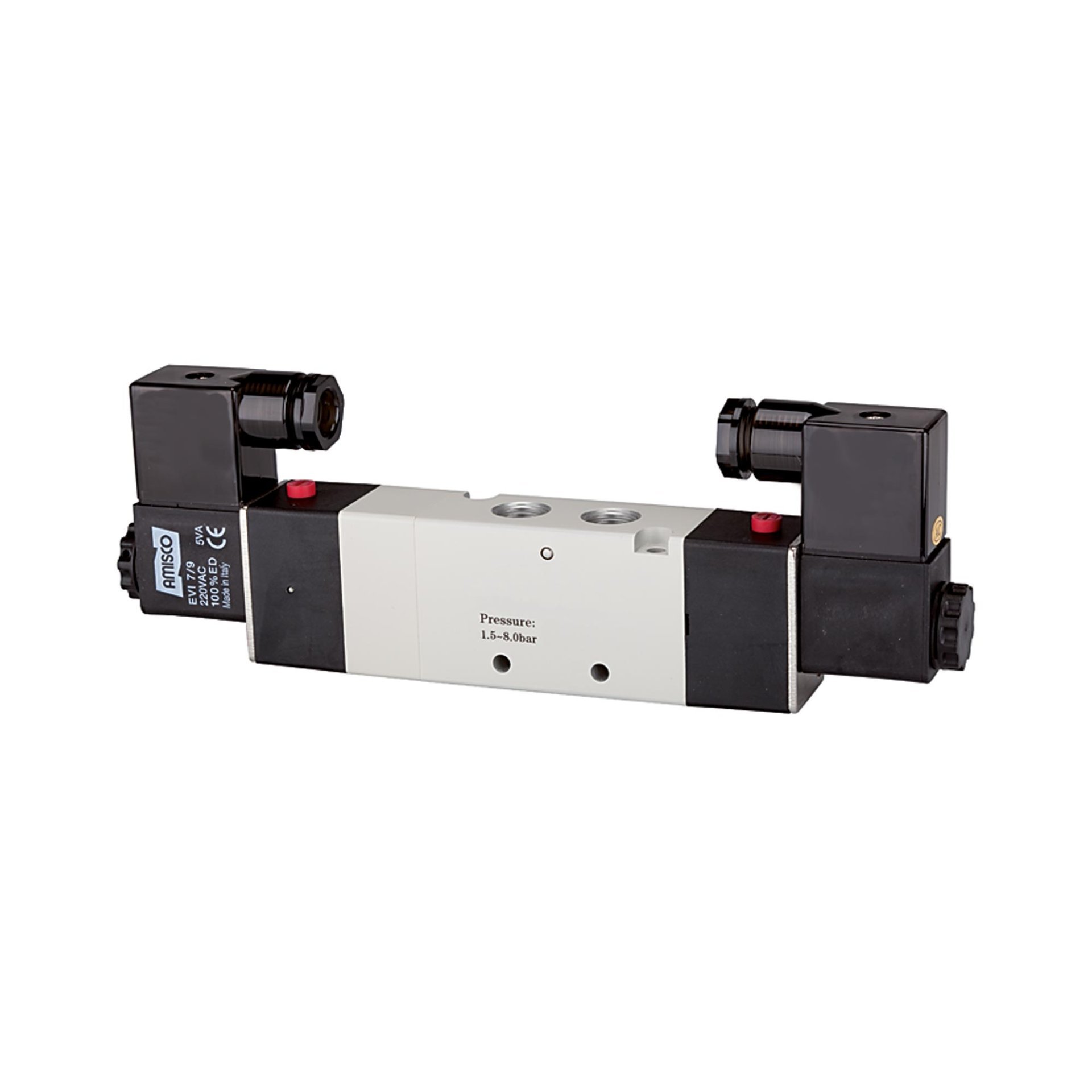 RIEGLER 5/3-Wegeven elektropneum. Mitte entl., G 1/4 230V 50Hz 550l/min Produktbild img1 L