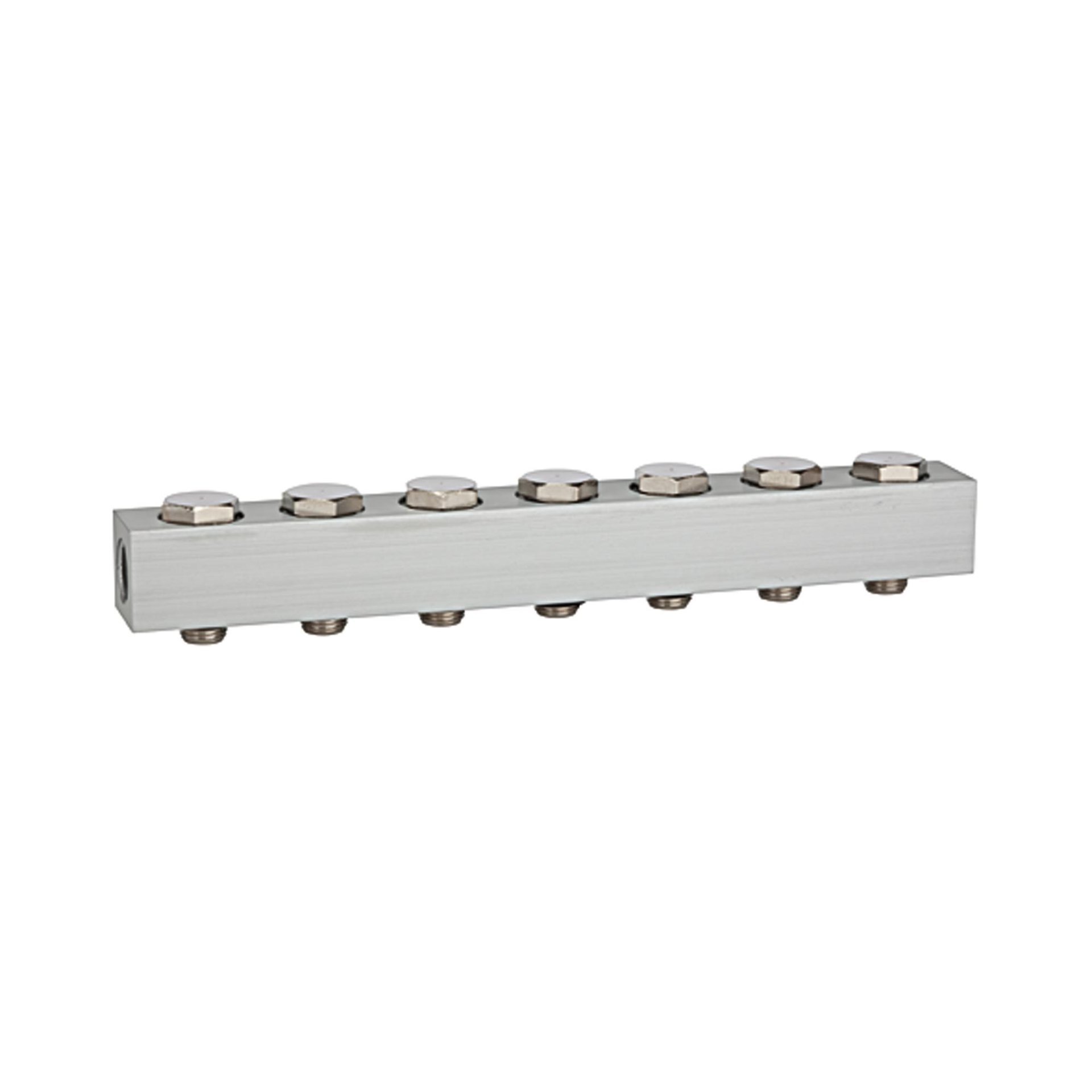 RIEGLER Versorgungsleiste für Wegeventile, mit 7 Ventilpositionen, G 1/4 Produktbild img1 L
