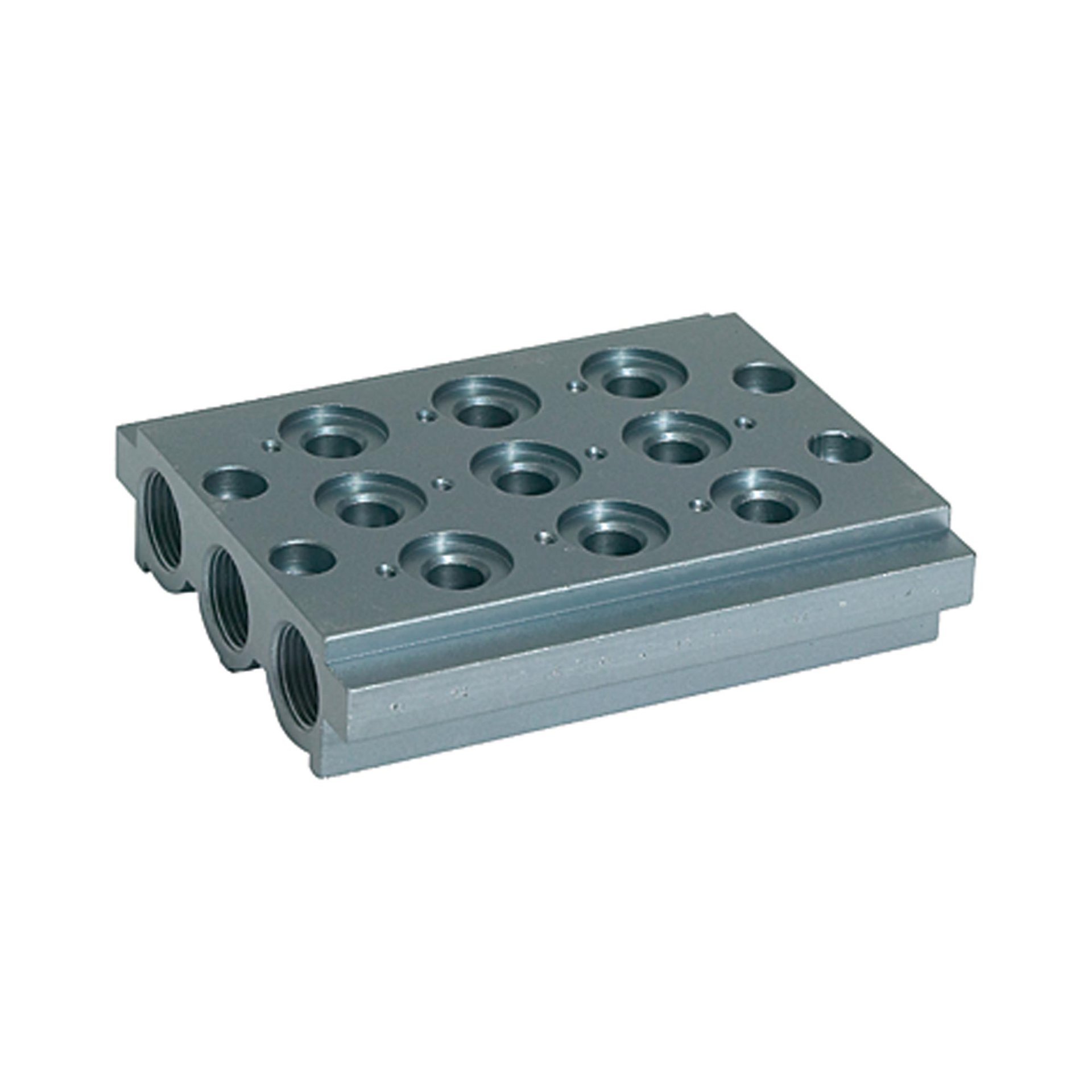 Mehrfach-Grundplatte für Wegeventile, 3 Ventilpositionen, G 1/8 Produktbild img1 L