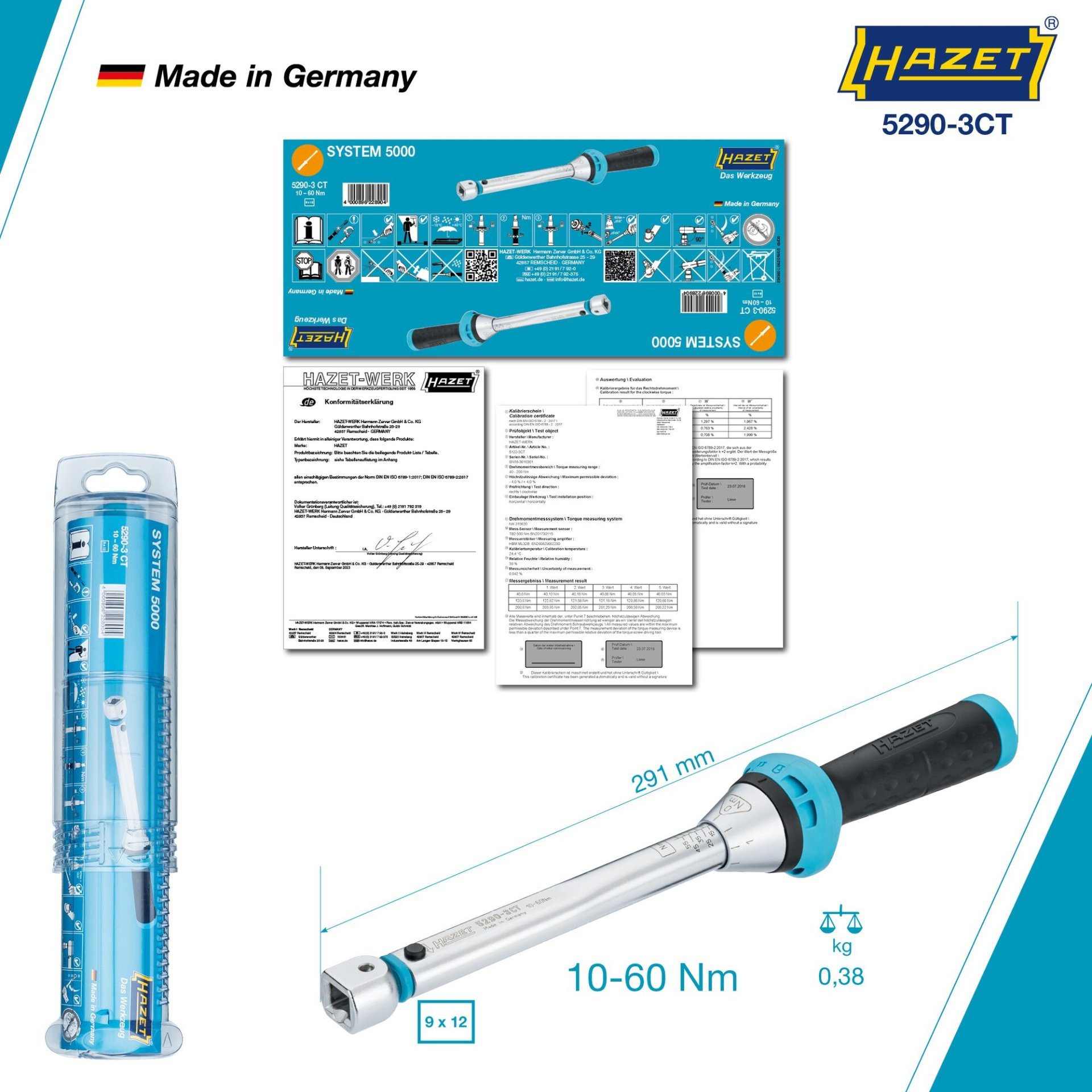 HAZET Drehmomentschlüssel 5290-CT Produktbild img6 L