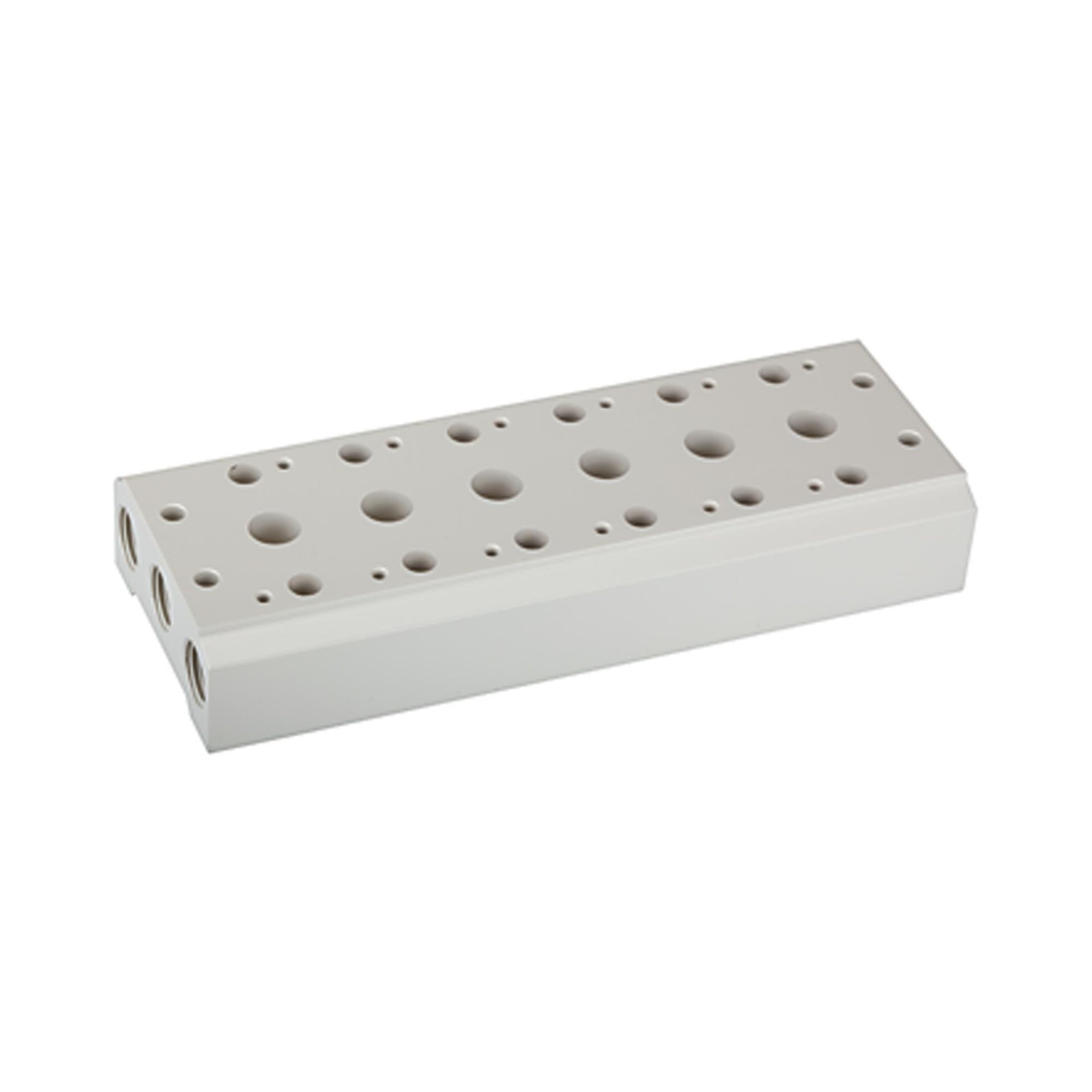 RIEGLER Mehrfach-Grundplatte für 5/2-5/3-Wegeventile, 7 Positionen, G 1/2 Produktbild img1 L