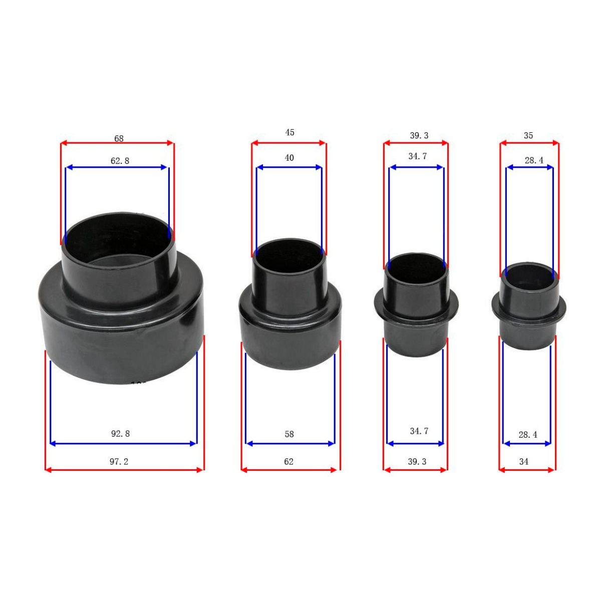 Holzstar Schlauchadapterset 4-teilig AS-SAA902 Produktbild img2 L