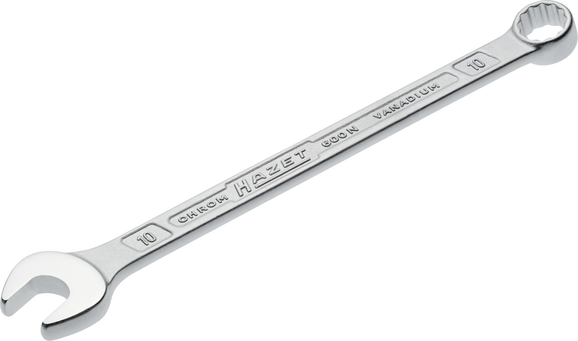 HAZET Ring-Maulschlüssel 600N-10 ∙ Außen Doppelsechskant-Tractionsprofil ∙ SW 10 mm Produktbild img1 L