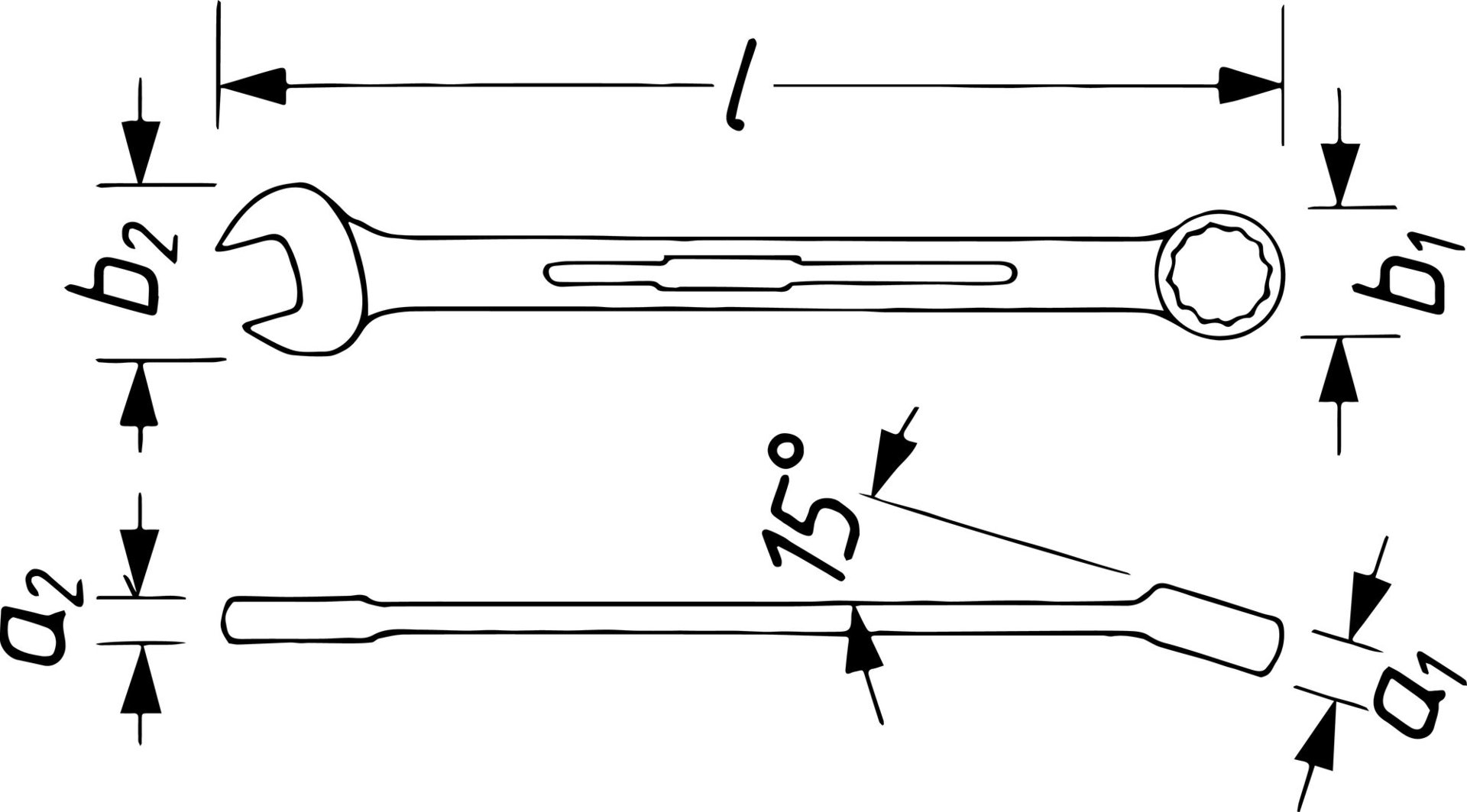 HAZET Ring-Maulschlüssel 600NA-5/8 ∙ Außen Doppelsechskant Profil ∙ SW <sup>5</sup>⁄<sub>8</sub>″ Produktbild img5 L