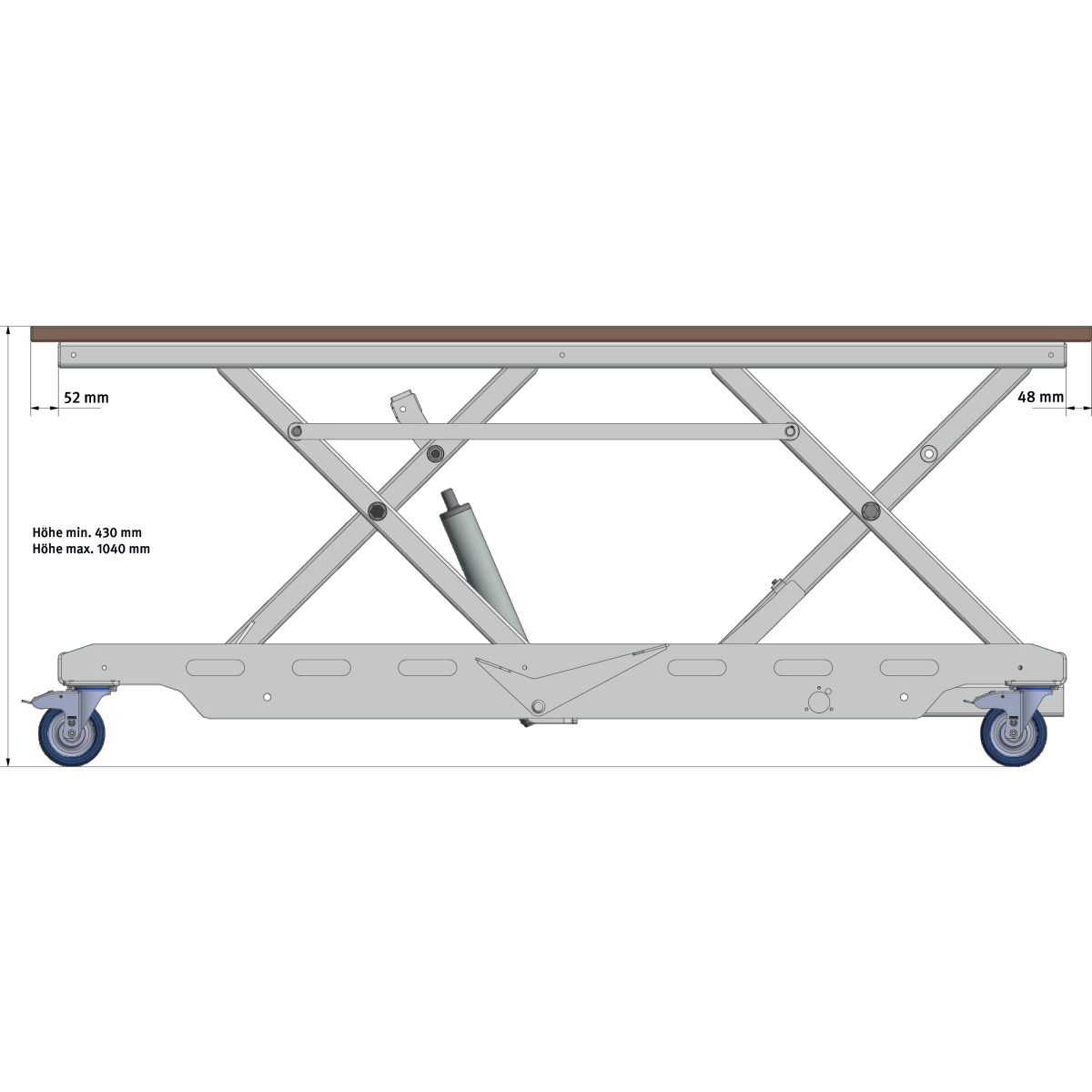 Unicraft Höhenverstellbarer Arbeitstisch HT 350 L LAP Produktbild img4 L