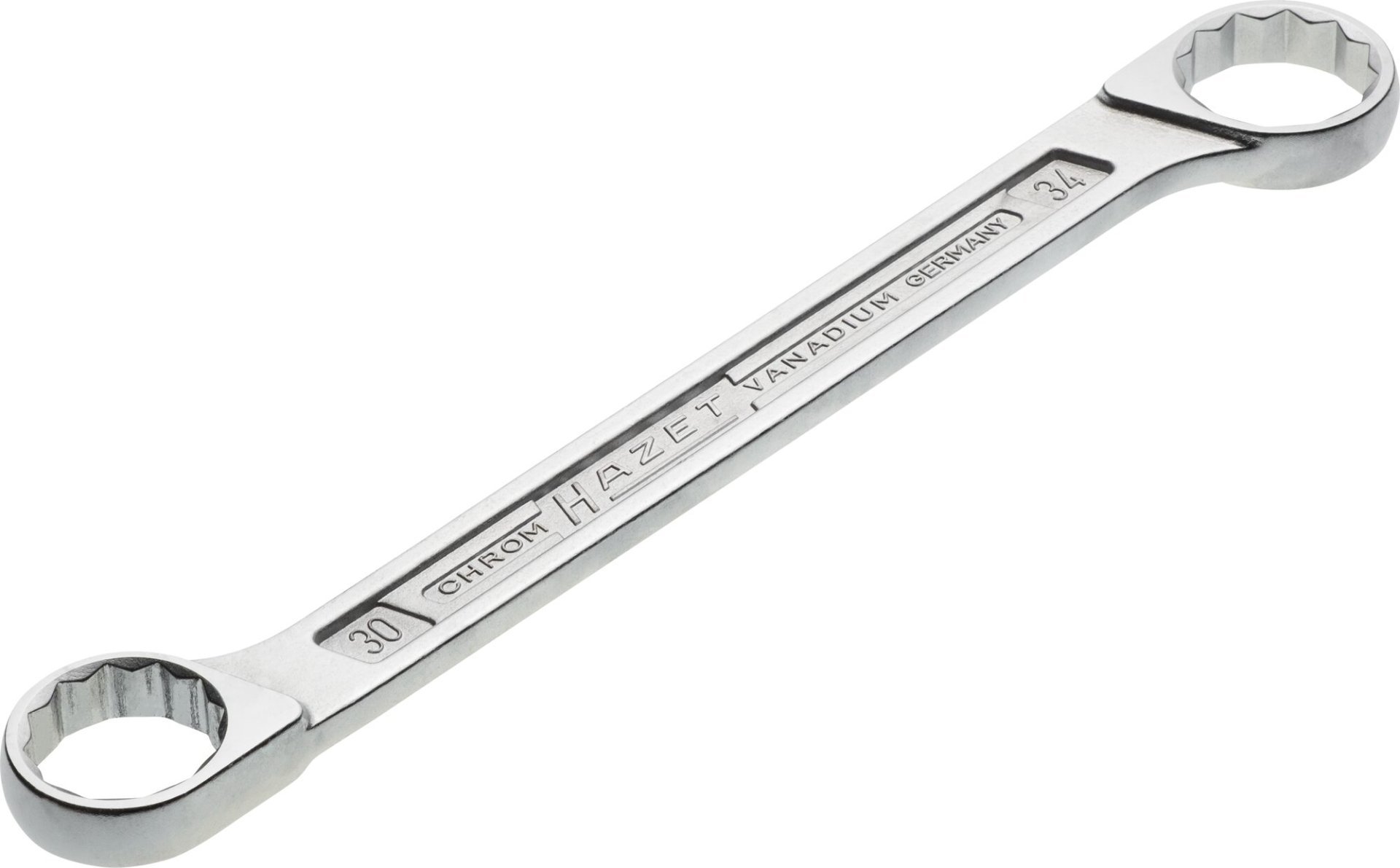 HAZET Doppel-Ringschlüssel 610N-30X34 ∙ Außen Doppelsechskant-Tractionsprofil ∙ SW 30 x 34 mm Produktbild img1 L