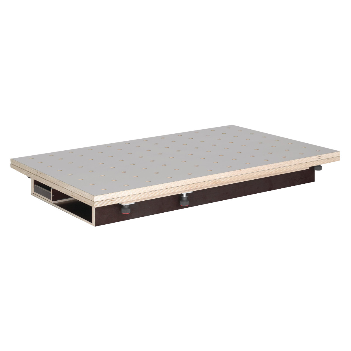 Holzkraft Tischoberteil 120x80/160x120 cm, HPL Lochrasterplatte Ø20 mm, mit Schubkasten Produktbild img1 L