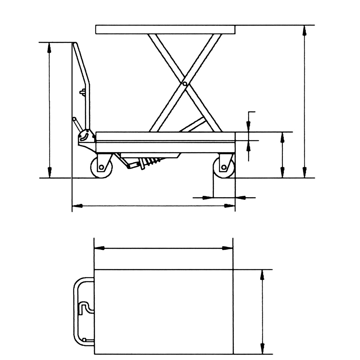 Unicraft Scherenhubtisch FHT 500 Produktbild img8 L