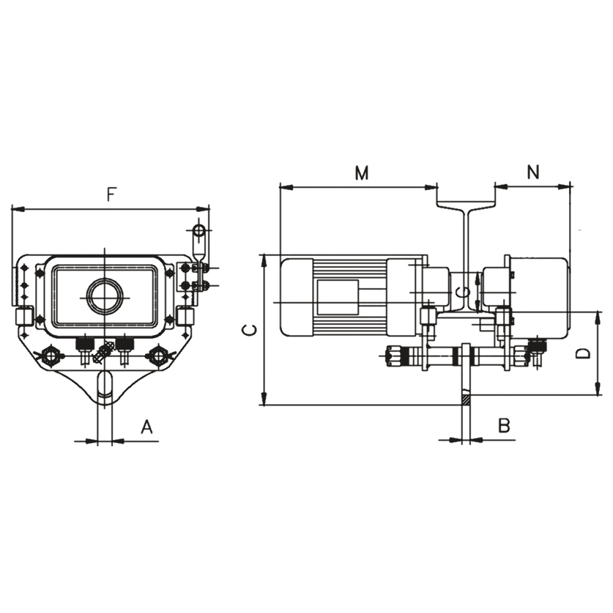 Unicraft Elektrofahrwerk EFW 1-1 Produktbild img2 L