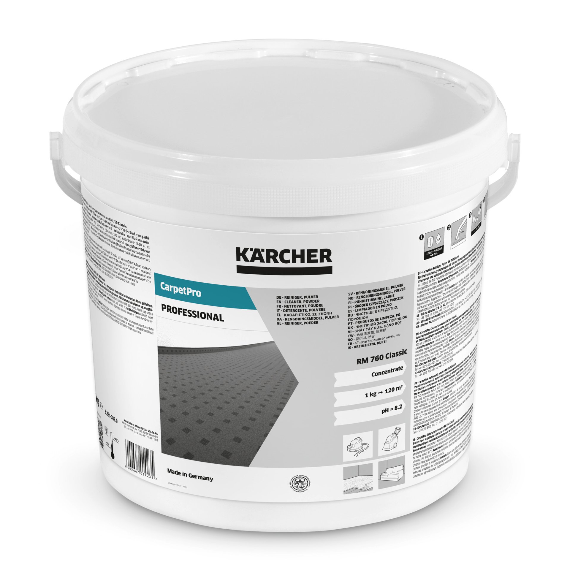 Kärcher CarpetPro Teppichreiniger Pulver Classic RM 760   10 kg Produktbild img1 L