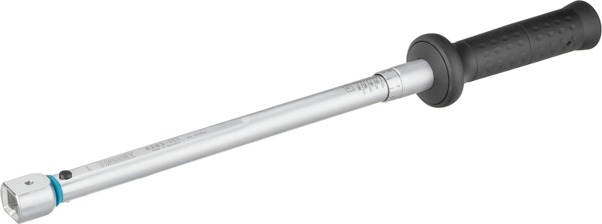 HAZET Drehmomentschlüssel 6292-1CT ∙ Drehmomentbereich min-max: 40 – 200 Nm ∙ Genauigkeit: 2% ∙ 14 x 18 mm Einsteck-Vierkant hohl ∙ Länge: 511 mm Produktbild img1 L