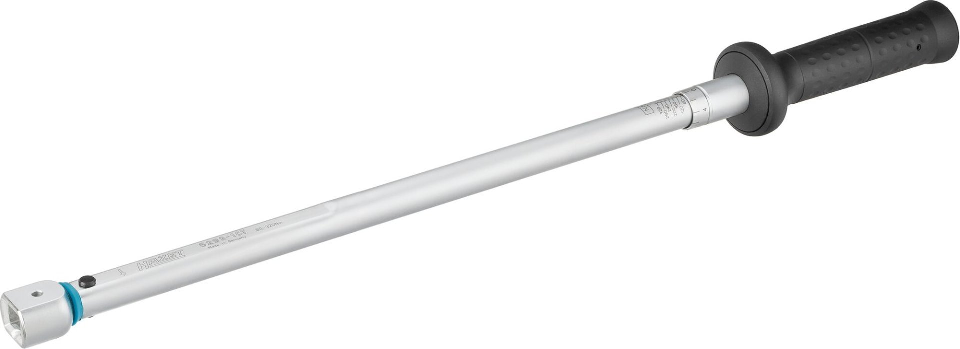 HAZET Drehmomentschlüssel 6293-1CT ∙ Drehmomentbereich min-max: 60 – 320 Nm ∙ Genauigkeit: 2% ∙ 14 x 18 mm Einsteck-Vierkant hohl ∙ Länge: 625 mm Produktbild img1 L