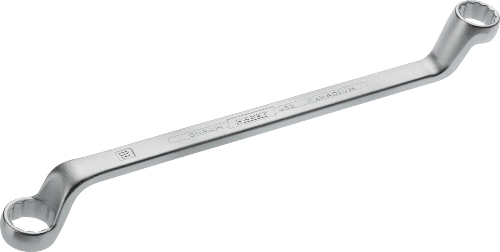 HAZET Doppel-Ringschlüssel 630-17X19 ∙ Außen Doppelsechskant-Tractionsprofil ∙ SW 17 x 19 mm Produktbild img1 L