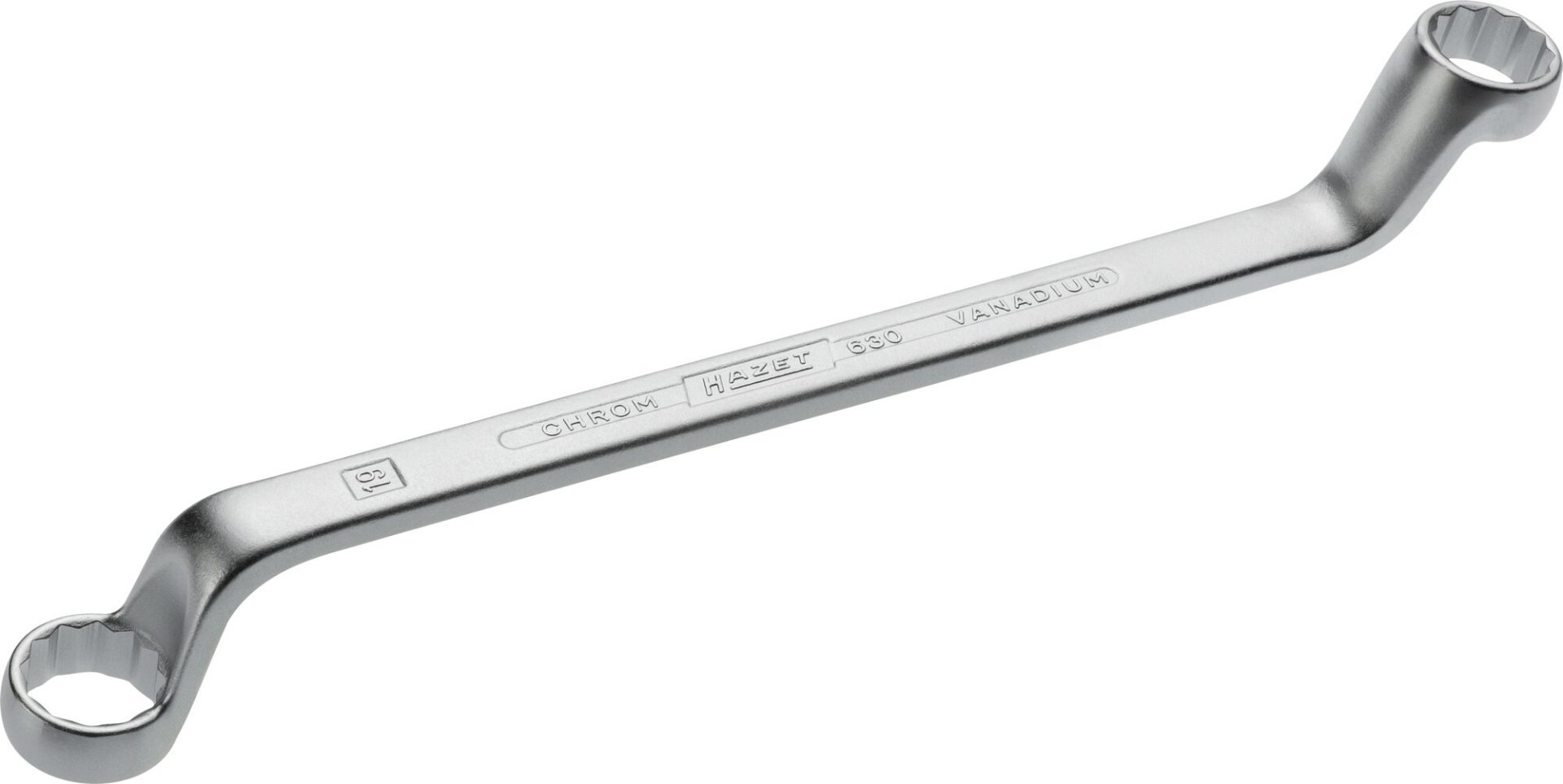 HAZET Doppel-Ringschlüssel 630-18X19 ∙ Außen Doppelsechskant-Tractionsprofil ∙ SW 18 x 19 mm Produktbild img1 L