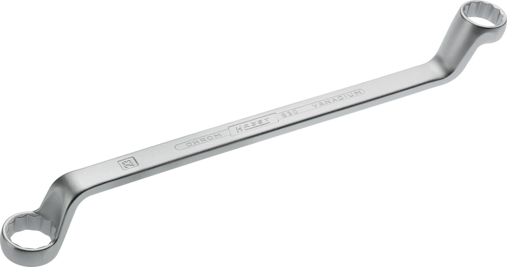 HAZET Doppel-Ringschlüssel 630-21X23 ∙ Außen Doppelsechskant-Tractionsprofil ∙ SW 21 x 23 mm Produktbild img1 L