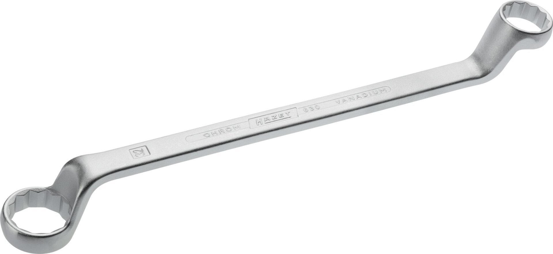 HAZET Doppel-Ringschlüssel 630-27X32 ∙ Außen Doppelsechskant-Tractionsprofil ∙ SW 27 x 32 mm Produktbild img1 L