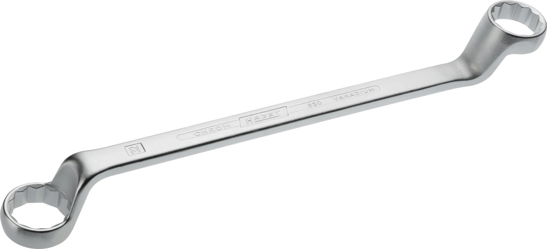 HAZET Doppel-Ringschlüssel 630-30X32 ∙ Außen Doppelsechskant-Tractionsprofil ∙ SW 30 x 32 mm Produktbild img1 L