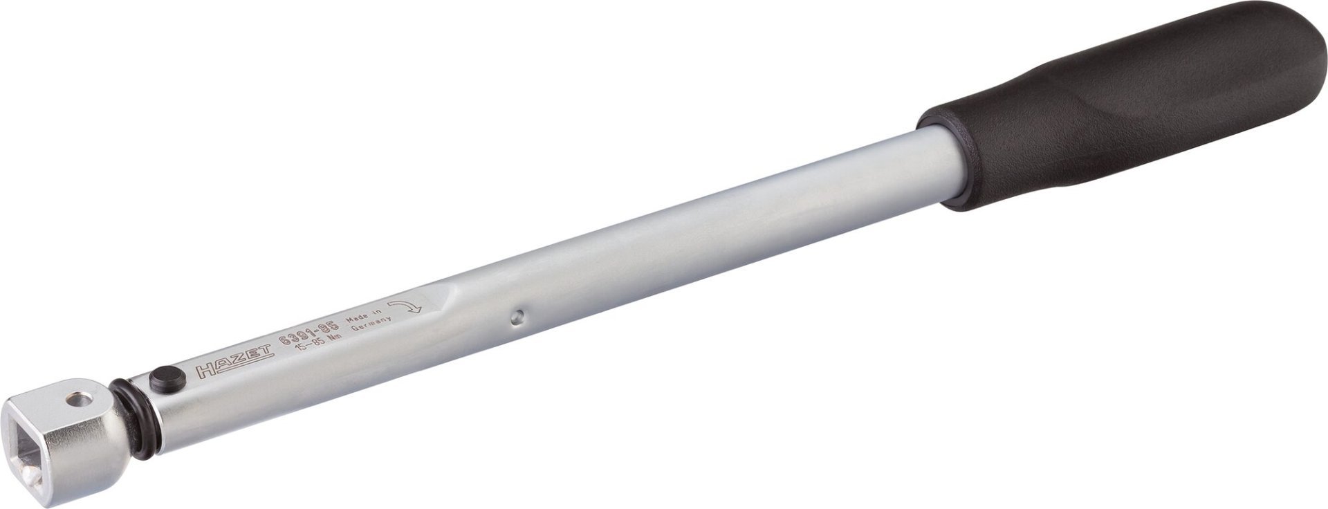 HAZET Drehmomentschlüssel 6391-85 ∙ Drehmomentbereich min-max: 15 – 85 Nm ∙ Genauigkeit: 2% ∙ 9 x 12 mm Einsteck-Vierkant hohl ∙ Länge: 316 mm Produktbild img1 L