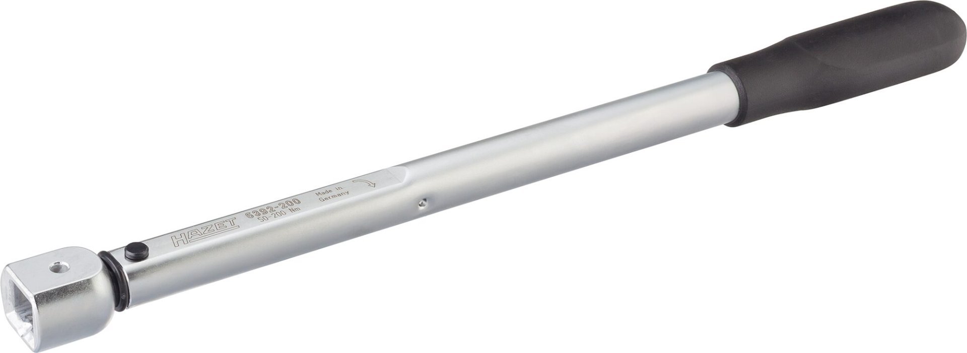 HAZET Drehmomentschlüssel 6392-200V ∙ Drehmomentbereich min-max: 50 – 200 Nm ∙ Genauigkeit: 2% ∙ 14 x 18 mm Einsteck-Vierkant hohl ∙ Länge: 401 mm Produktbild img1 L