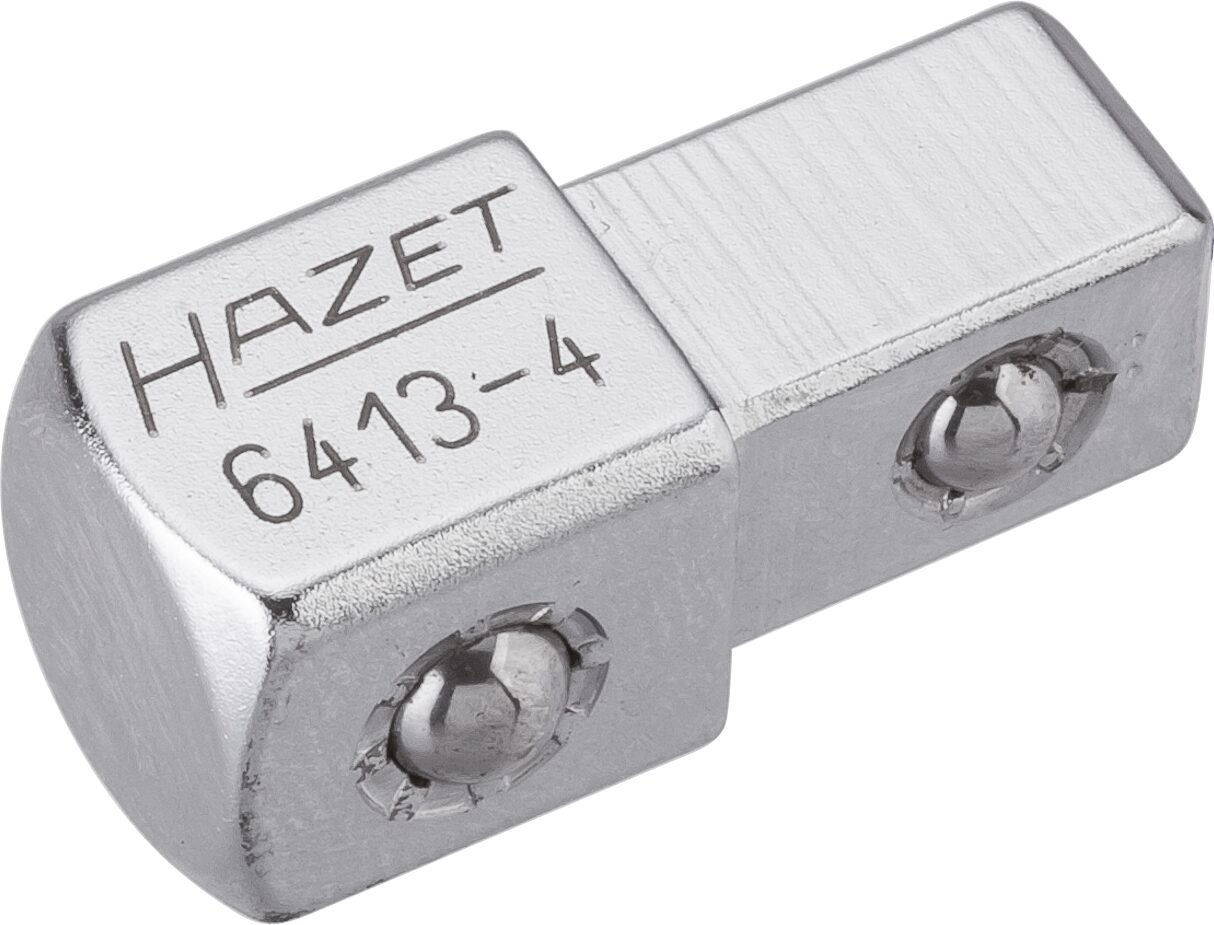 HAZET Durchsteckvierkant 6413-4 ∙ 3/8 Zoll (10 mm) Vierkant massiv ∙ 1/2 Zoll (12,5 mm) Vierkant massiv ∙ Länge: 30,2 mm Produktbild img1 L