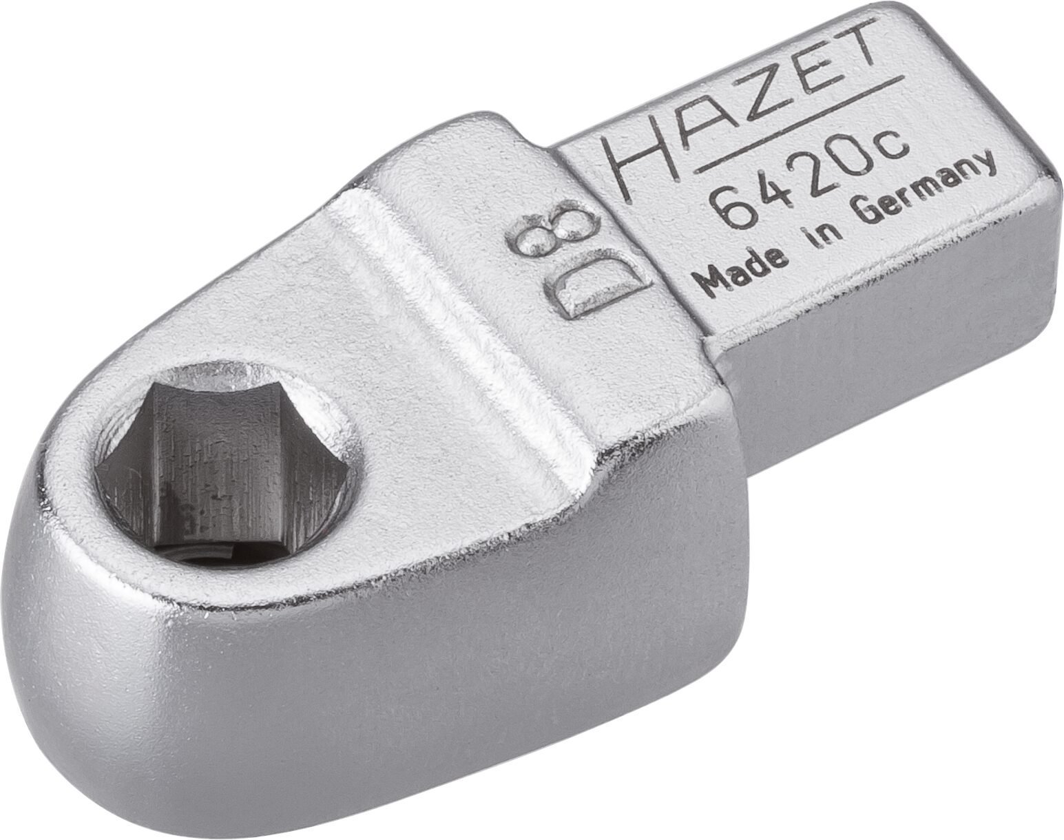 HAZET Einsteck-Halter für Bits 6420C ∙ 9 x 12 mm Einsteck-Vierkant massiv ∙ 5/16 Zoll (8 mm) Sechskant hohl ∙ Länge: 41,5 mm Produktbild img1 L