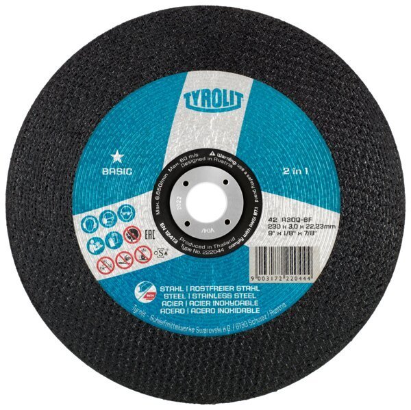 BASIC* 2in1 Trennscheiben für Stahl und Edelstahl Produktbild img1 L