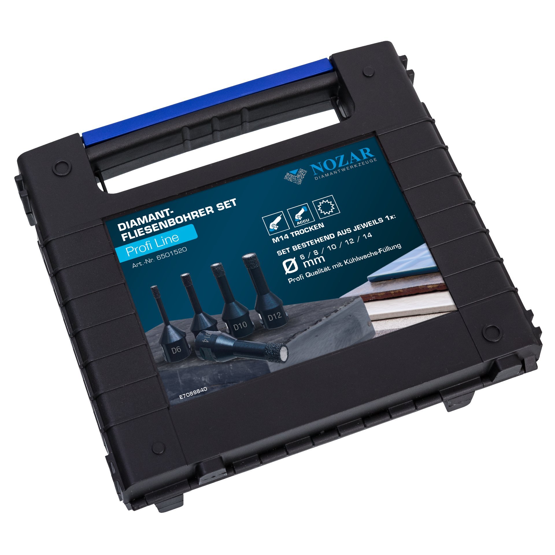 Nozar Dia-Fliesenbohrerset Trocken M14 5-tlg. Produktbild img1 L