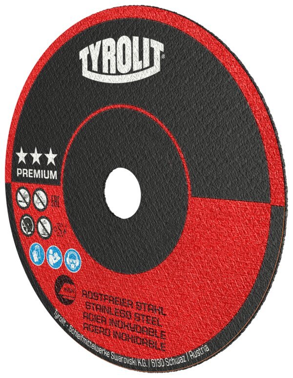 TYROLIT Trennscheibe 63x2x10 mm gerade A46R PREMIUM Edelstahl Produktbild img3 L