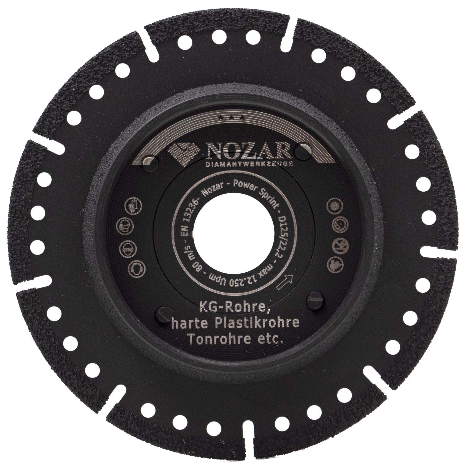 Nozar Diamant Trennscheibe / 125 x 22,23 mm / Powersprint Produktbild img1 L