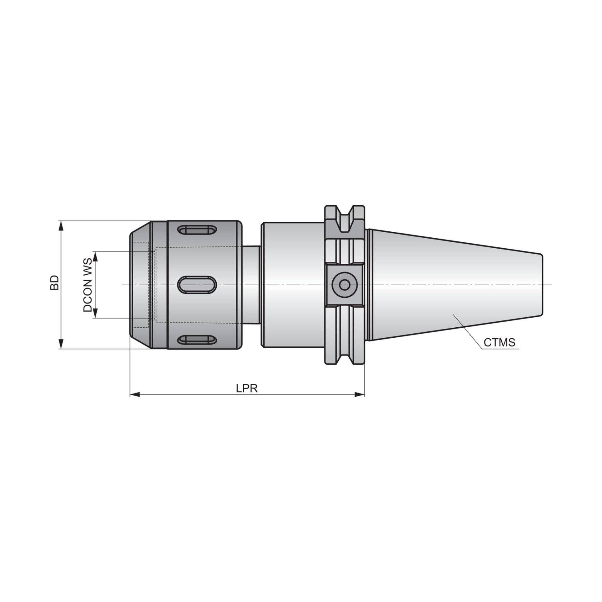 Dormer Pramet DIN 69871 - Spannzangenfutter HKS 69871.40ADB-CC.HKS32.105 Produktbild img2 L