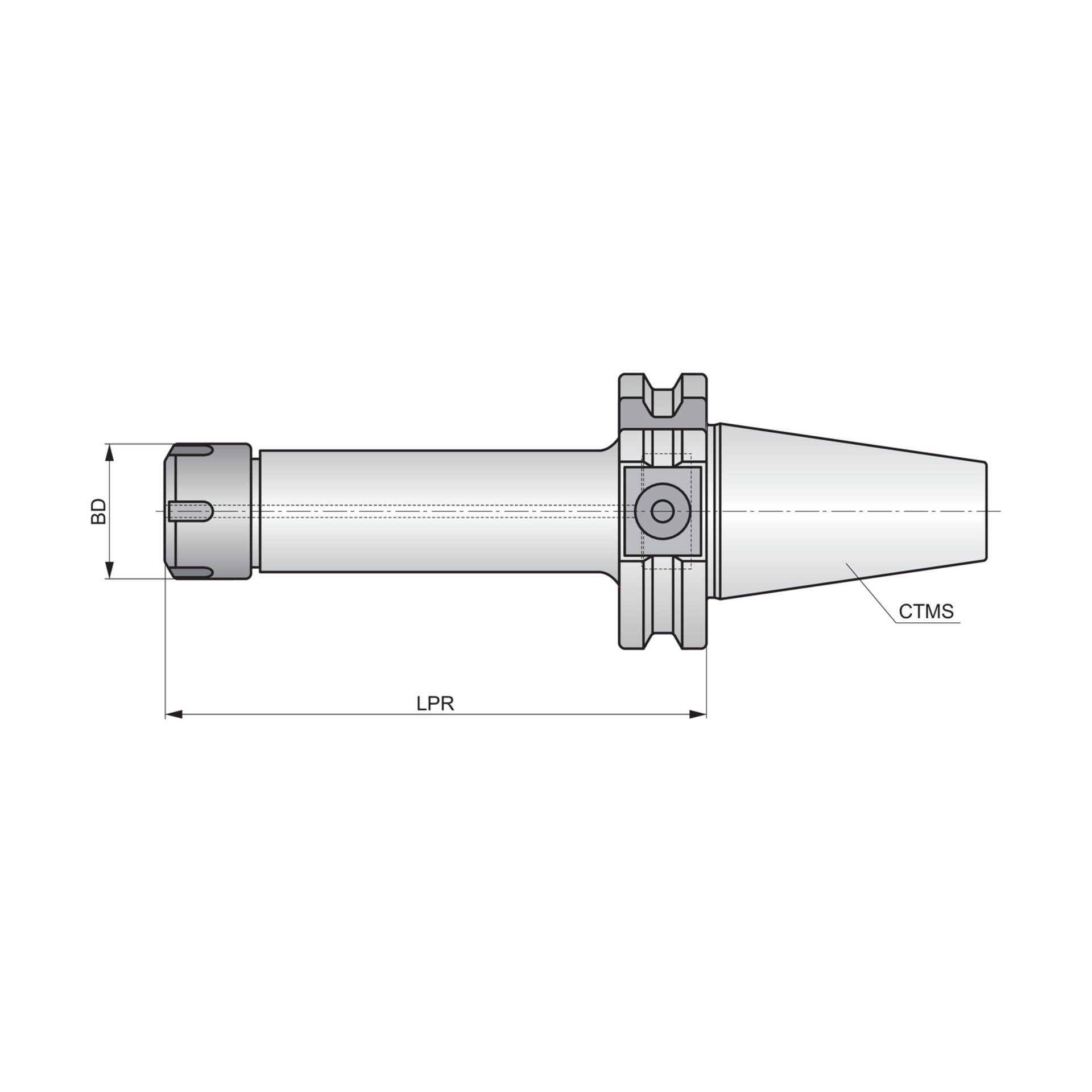 Dormer Pramet DIN 69871 Mini-Spannzange - 69871-CCM-ER Produktbild img2 L