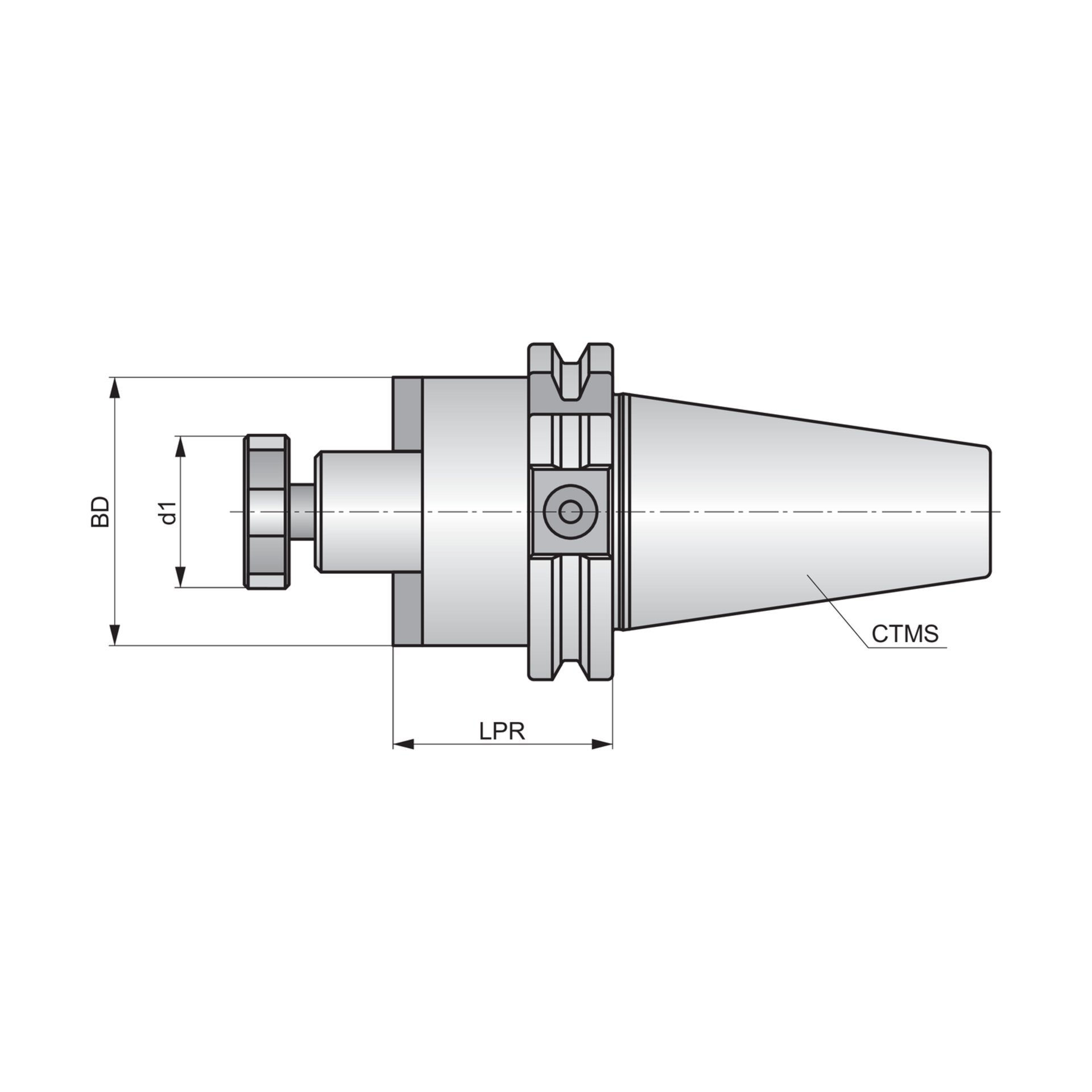 DIN 69871 - Quernut-Aufsteckfräseraufnahme (B Typ) 69871.50ADB-FMH1.32.050 Produktbild img2 L