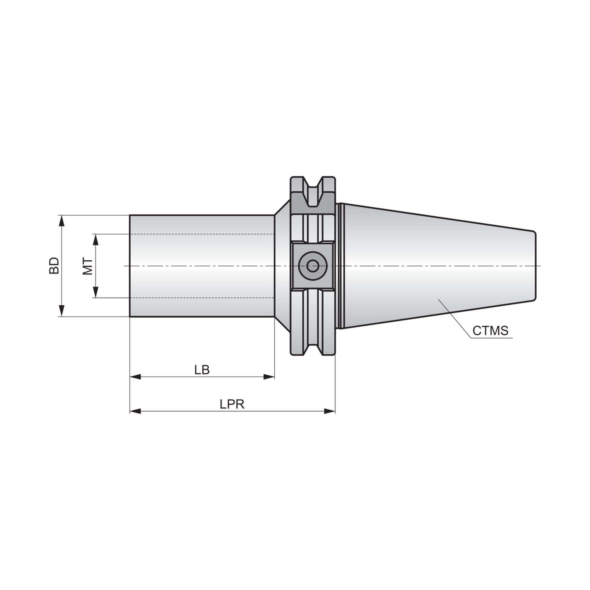 Dormer Pramet DIN 69871 Halter für Morsekegel 69871-MT Produktbild img2 L