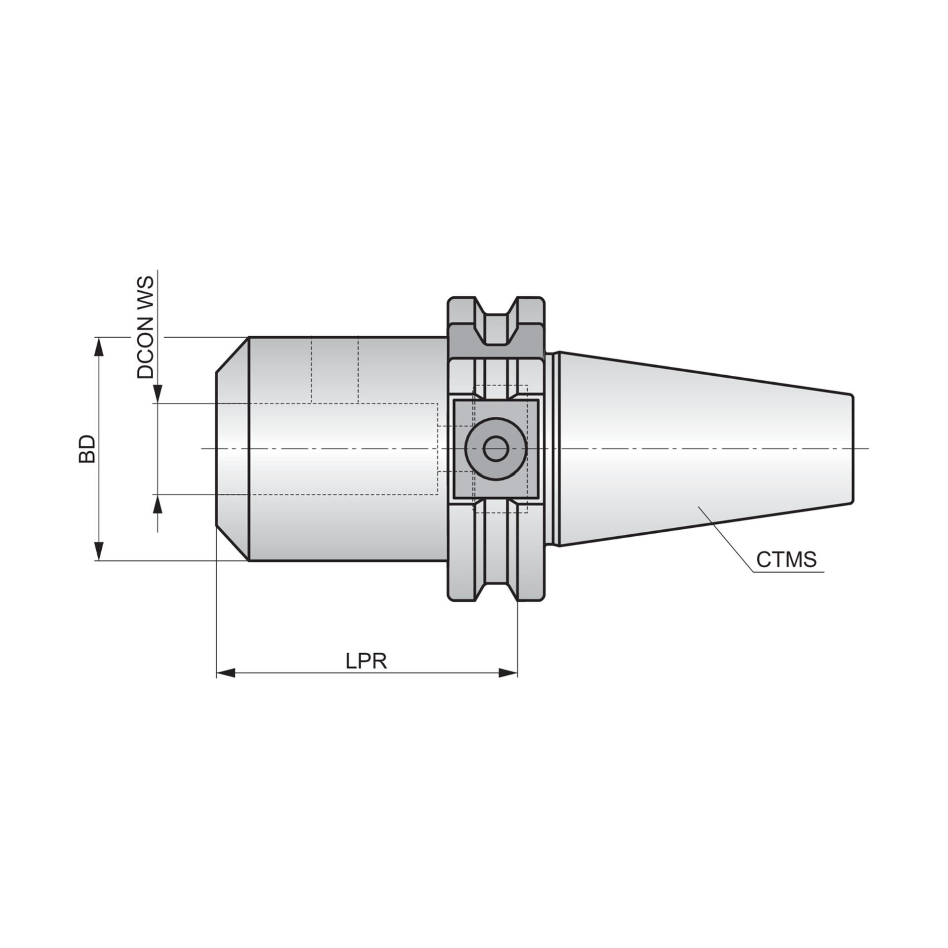 Dormer Pramet DIN 69871 - Weldon 69871-W Produktbild img2 L