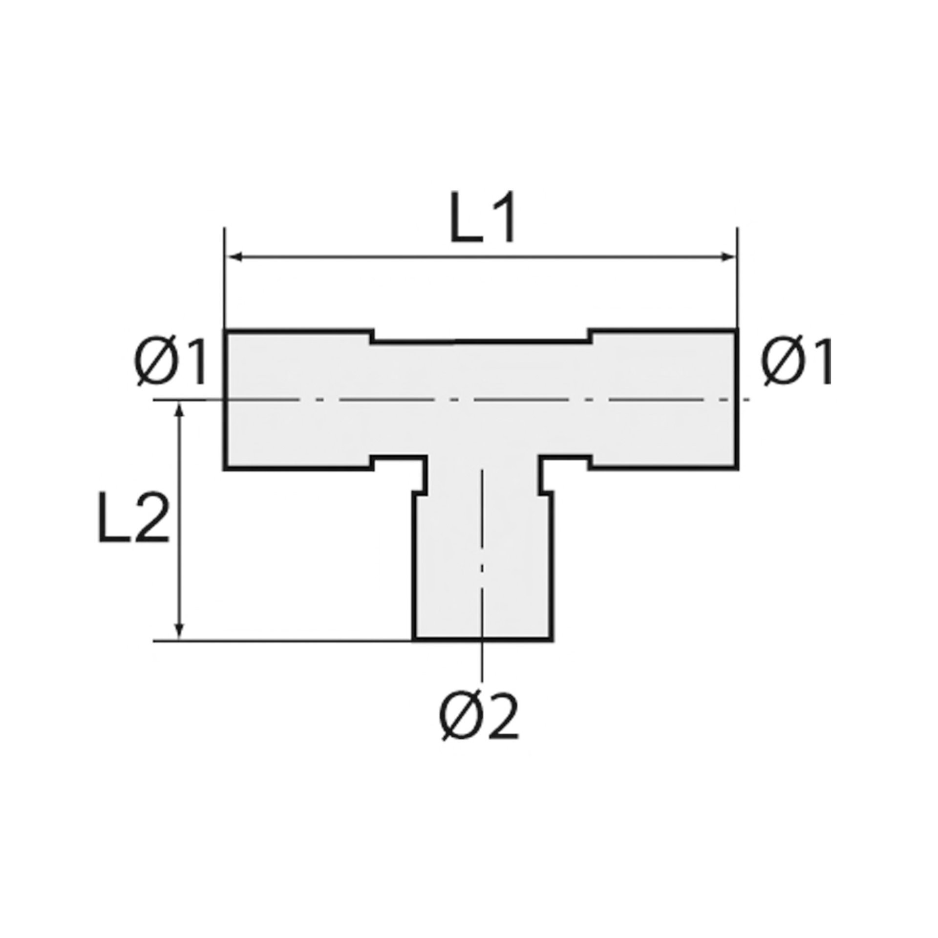 RIEGLER T-Reduzierverbinder POM, für Schlauch-Ø1 22, für Schlauch-Ø2 15 Produktbild img2 L