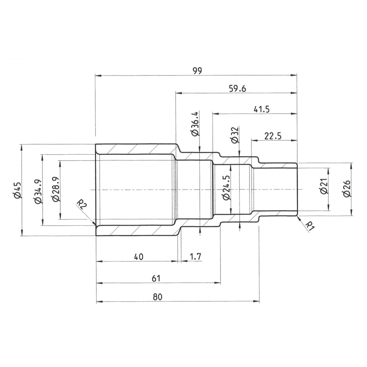 Cleancraft Universaladapter, antistatisch Cleancraft Ø 36/32/26 Produktbild img2 L