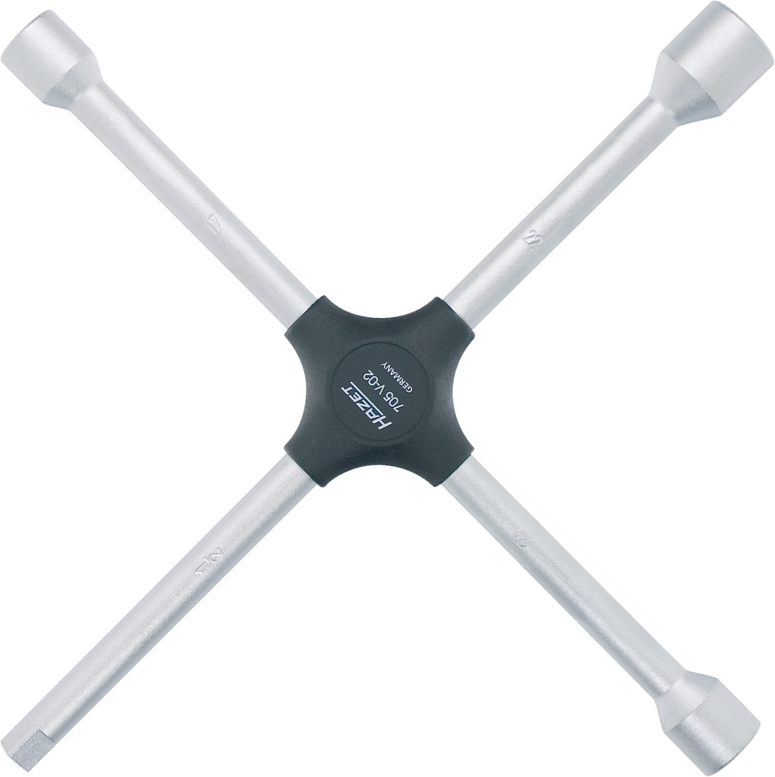 HAZET Kreuzschlüssel 705V-02 ∙ Außen Sechskant Profil ∙ SW 17&nbsp;x&nbsp;19&nbsp;x&nbsp;22&nbsp;x&nbsp;Außenvierkant 12,5 = 1/2 Zoll mm Produktbild img1 L