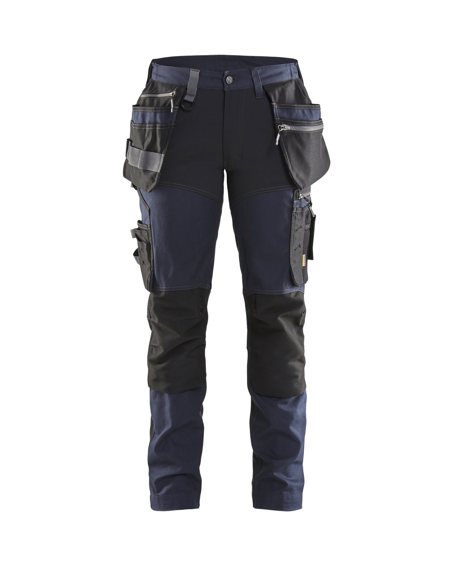 Damen Handwerker Arbeitshose mit Stretch Dunkel Marineblau/Schwarz D19 Produktbild img1 L